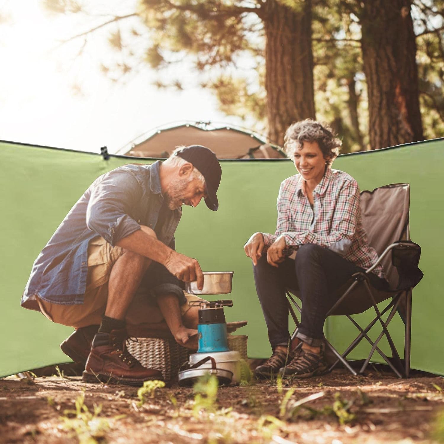 Amazon.co.jp: キャンプ風防 焚き火 ウインドスクリーン ヒート